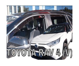 ΑΝΕΜΟΘΡΑΥΣΤΕΣ ΓΙΑ TOYOTA RAV4 V 5D 2019+ /  SUZUKI ACROSS 5D 2020+ ΣΕΤ ΑΥΤΟΚΙΝΗΤΟΥ ΑΠΟ ΕΥΚΑΜΠΤΟ ΦΙΜΕ ΠΛΑΣΤΙΚΟ HEKO - 4 ΤΕΜ.