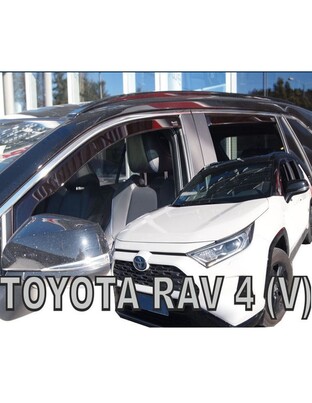 ΑΝΕΜΟΘΡΑΥΣΤΕΣ ΓΙΑ TOYOTA RAV4 V 5D 2019+ /  SUZUKI ACROSS 5D 2020+ ΣΕΤ ΑΥΤΟΚΙΝΗΤΟΥ ΑΠΟ ΕΥΚΑΜΠΤΟ ΦΙΜΕ ΠΛΑΣΤΙΚΟ HEKO - 4 ΤΕΜ.