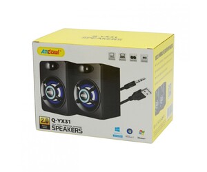 ΣΕΤ 2 ΗΧΕΙΩΝ USB 2.0 ANDOWL Q-YX31