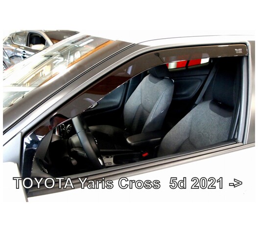 ΑΝΕΜΟΘΡΑΥΣΤΕΣ ΓΙΑ TOYOTA YARIS CROSS 5D 2021+ ΖΕΥΓΑΡΙ ΑΠΟ ΕΥΚΑΜΠΤΟ ΦΙΜΕ ΠΛΑΣΤΙΚΟ HEKO - 2 ΤΕΜ.