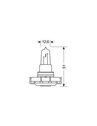 PS24W 12V 24W 450lm PG20-3 STANDARD LINE 1ΤΕΜ. ΣΕ BLISTER