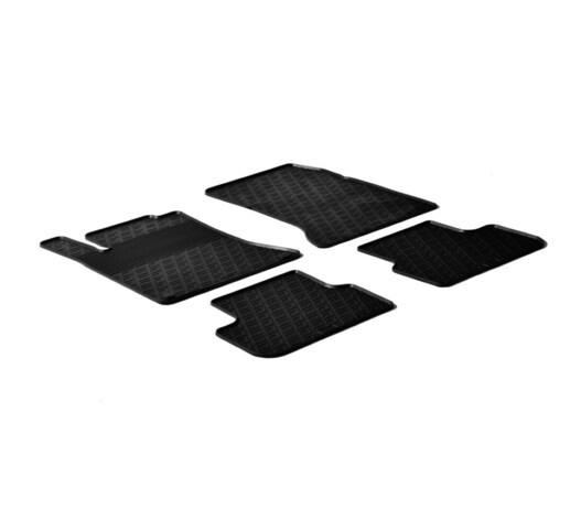LAMPA - ΠΑΤΑΚΙΑ ΑΥΤΟΚΙΝΗΤΟΥ ΑΠΟ ΛΑΣΤΙΧΟ ΓΙΑ MERCEDES CLA C117 4D 02/2013-2019 / MERCEDES A CLASS W176 10/2012-2018 / B CLASS W246 10/2011-2019 ΣΕ ΜΑΥΡΟ ΧΡΩΜΑ ME ΚΟΥΜΠΩΜΑΤΑ - 4 ΤΕΜ.