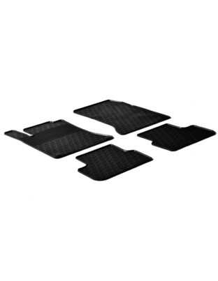 LAMPA - ΠΑΤΑΚΙΑ ΑΥΤΟΚΙΝΗΤΟΥ ΑΠΟ ΛΑΣΤΙΧΟ ΓΙΑ MERCEDES CLA C117 4D 02/2013-2019 / MERCEDES A CLASS W176 10/2012-2018 / B CLASS W246 10/2011-2019 ΣΕ ΜΑΥΡΟ ΧΡΩΜΑ ME ΚΟΥΜΠΩΜΑΤΑ - 4 ΤΕΜ.