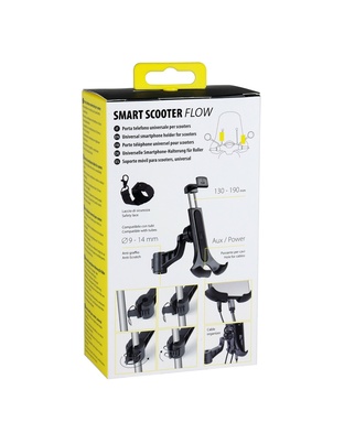 ΒΑΣΗ ΣΤΗΡΙΞΗΣ ΚΙΝΗΤΟΥ SMART SCOOTER FLOW 130-190mm ( ΜΕ ΣΤΗΡΙΞΗ ΣΤΟ ΚΑΘΡΕΠΤΗ Η ΣΕ ΜΠΑΡΑ 9-14mm)