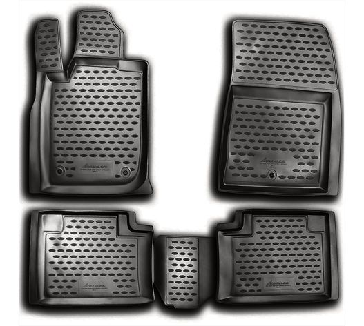 ΠΑΤΑΚΙΑ ΣΕ ΣΚΑΦΗ TPE ΛΑΣΤΙΧΟ ΓΙΑ JEEP GRAND CHEROKEE 01/2011-04/2013  ΣΕ ΑΝΘΡΑΚΙ ΣΚΟΥΡΟ ΓΚΡΙ ΧΡΩΜΑ NOVLINE - 4 ΤΕΜ.