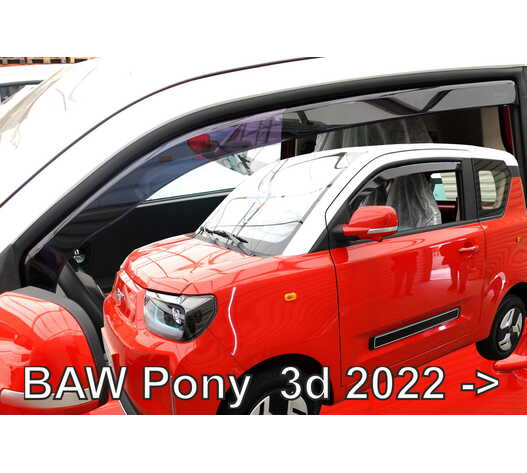 Heko - Ανεμοθραύστες Παραθύρων Για BAW Pony 2022 > 3πορτο υλικό Acrylic Χρώμα Φιμέ - 2 τεμ. (ΑΝΕΜ.15021)