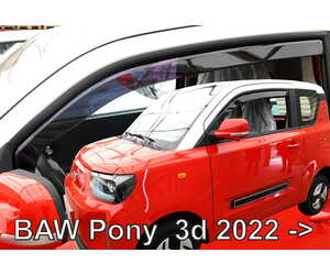 Heko - Ανεμοθραύστες Παραθύρων Για BAW Pony 2022 > 3πορτο υλικό Acrylic Χρώμα Φιμέ - 2 τεμ. (ΑΝΕΜ.15021)