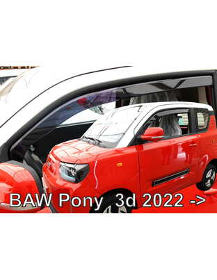 Heko - Ανεμοθραύστες Παραθύρων Για BAW Pony 2022 > 3πορτο υλικό Acrylic Χρώμα Φιμέ - 2 τεμ. (ΑΝΕΜ.15021)