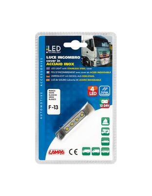 ΦΩΣ ΟΓΚΟΥ ΦΟΡΤΗΓΟΥ 4LED ΛΕΥΚΟ 12/24V 70x16x11mm ΑΔΙΑΒΡΟΧΟ 1ΤΕΜ.