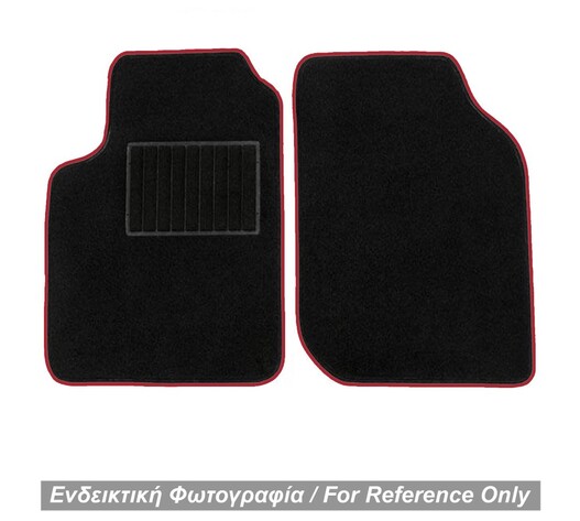 ΠΑΤΑΚΙΑ ΜΟΚΕΤΑ ΓΙΑ MERCEDES SMART 450 1998-2006 ΜΑΥΡΟ ΜΕ ΚΟΚΚΙΝΟ ΡΕΛΙ RACE AXION - 2 ΤΕΜ.