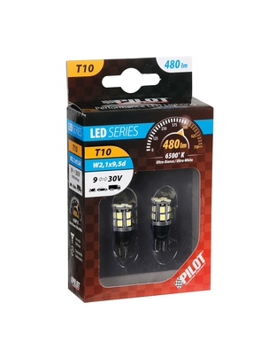 T10 9-30V W2,1x9,5d 6.500K 480lm 15SMD LED ΛΕΥΚΟ (ΚΑΡΦΩΤΟ-ΔΙΠΛΗΣ ΠΟΛΙΚΟΤΗΤΑΣ) 2ΤΕΜ.