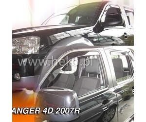 ΑΝΕΜΟΘΡΑΥΣΤΕΣ ΓΙΑ FORD RANGER 2 4D 2007-2012 ΖΕΥΓΑΡΙ ΑΠΟ ΕΥΚΑΜΠΤΟ ΦΙΜΕ ΠΛΑΣΤΙΚΟ HEKO - 2 ΤΕΜ.