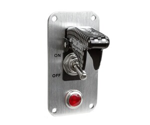 ΔΙΑΚΟΠΤΗΣ ON/OFF BABY GO LIGHT EVO ΑΕΡΟΠΟΡΙΚΟΥ ΤΥΠΟΥ 12V 20A ΚΑΙ ΕΝΔΕΙΞΗ LED (CARBON ΚΑΠΑΚΙ ΜΕ ΒΑΣΗ ΧΡΩΜΙΟΥ)