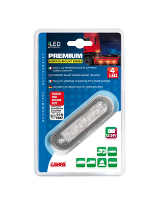 Lampa - Φως Όγκου LED Λευκό 4 LED 12/24V για Φορτηγά Τρέιλερ & Ρυμουλκούμενα - 1 τεμ. (L4149.8)