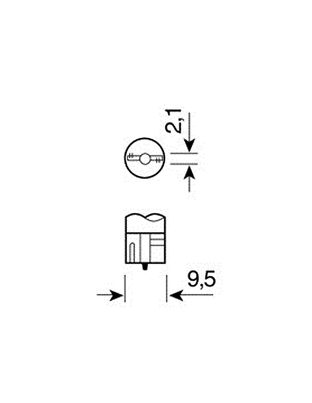 ΛΑΜΠΑ ΑΚΑΛΥΚΗ 12V/W3W 3W