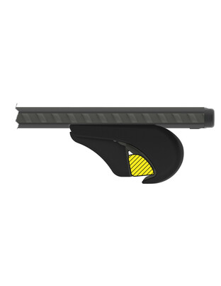 ΜΠΑΡΕΣ ΟΡΟΦΗΣ ΑΝΟΔIΩΜΕΝΟ ΑΛΟΥΜΙΝΙΟΥ (XL) 140cm 100max ΜΑΥΡΗ SILENZIO (RAILING STANDARD/S/W)​NORDRIVE - 2 ΤΕΜ.