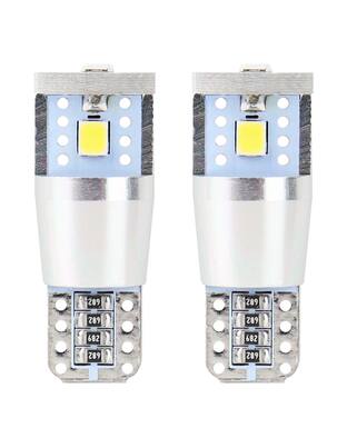 Amio – Λαμπάκια LED T10 W5W 12/24V 2.4W 5600K 3xSMD 2835 CANBUS Καρφωτά για Ισχυρό Λευκό Φωτισμό χωρίς Σφάλματα – Σετ 2 Τεμ. (01637/AM)