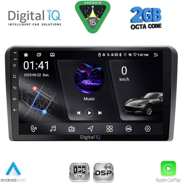 DIGITAL IQ RSF 4139A_CPA (9inc) MULTIMEDIA TABLET for FIAT PANDA mod. 2003-2012