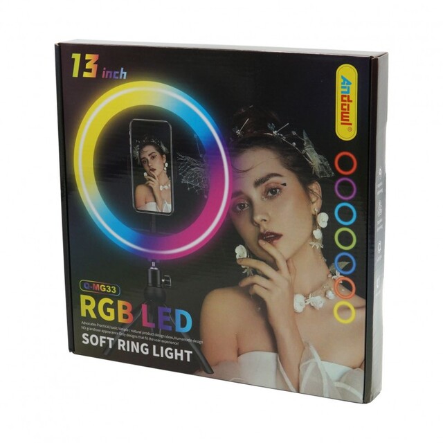 LED RGB RING LIGHT 13" ANDOWL Q-MG33