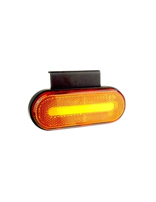 Amio - ΦΩΣ ΟΓΚΟΥ ΦΟΡΤΗΓΟΥ LED ΠΟΡΤΟΚΑΛΙ ΟΒΑΛ 10-30V 124x49x22mm ΑΔΙΑΒΡΟΧΟ OM-01-O 1ΤΕΜ. (02374/AM)