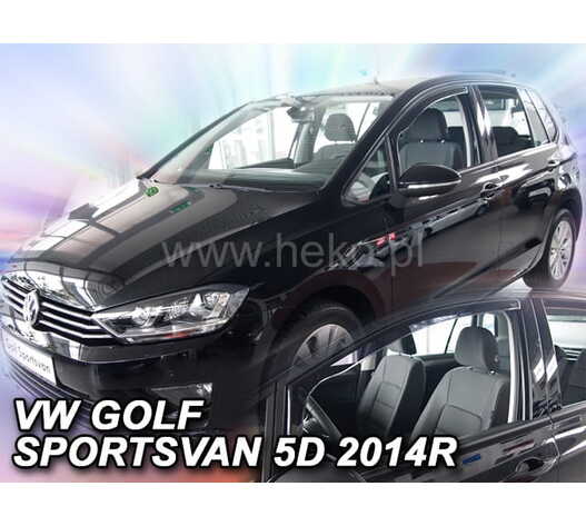 ΑΝΕΜΟΘΡΑΥΣΤΕΣ ΓΙΑ VW GOLF SPORTSVAN 5D 2014-2020 ΖΕΥΓΑΡΙ ΑΥΤΟΚΙΝΗΤΟΥ ΑΠΟ ΕΥΚΑΜΠΤΟ ΦΙΜΕ ΠΛΑΣΤΙΚΟ HEKO - 2 ΤΕΜ.