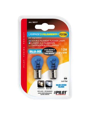 P21/5W 12V BAY15d ΔΙΠΟΛΙΚΟ BLU-XE  BLISTER - 2ΤΕΜ.