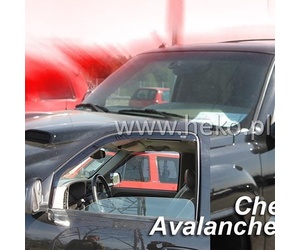 ΑΝΕΜΟΘΡΑΥΣΤΕΣ ΓΙΑ CHEVROLET AVALANCHE 4D 2002-2006 ΖΕΥΓΑΡΙ ΑΠΟ ΕΥΚΑΜΠΤΟ ΦΙΜΕ ΠΛΑΣΤΙΚΟ HEKO - 2 ΤΕΜ.