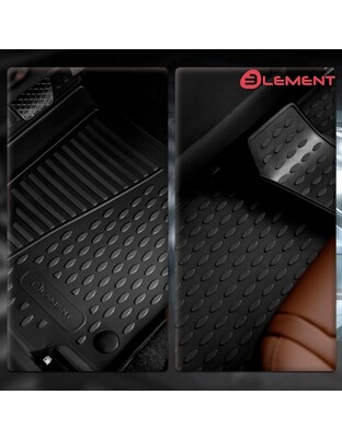 Novline - Πατάκια σε Σκαφη Element 3D για VW Golf VII SportWagon (AU) 04/2013 > 2020 5πορτο από TPE Λάστιχο σε Μαύρο Χρώμα - 4 τεμ. (ELEMENT3D5156210K/NV)