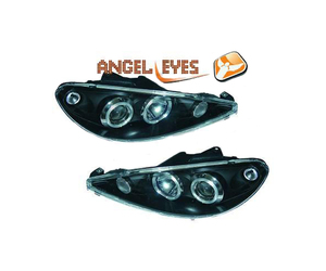 Φανάρια diederichs Angel Eyes Peugeot 206/206CC 10.98+ (Μαύρο)