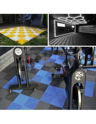 DIGITAL IQ PLASTIC FLOOR TILES 6TEM (BLUE)