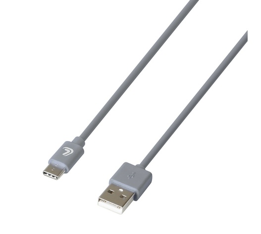 ΚΑΛΩΔΙΟ ΦΟΡΤΙΣΗΣ ΚΑΙ ΣΥΓΧΡΟΝΙΣΜΟΥ USB TYPE-C 200cm ΓΚΡΙ ESSENTIALS LAMPA - 1 ΤΕΜ.