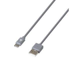 ΚΑΛΩΔΙΟ ΦΟΡΤΙΣΗΣ ΚΑΙ ΣΥΓΧΡΟΝΙΣΜΟΥ USB TYPE-C 200cm ΓΚΡΙ ESSENTIALS LAMPA - 1 ΤΕΜ.