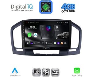 DIGITAL IQ RTG 6491BL_CPA (9inc) MULTIMEDIA TABLET for OPEL INSIGNIA mod. 2008-2013 (BLACK)