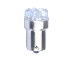 R10W 12V BA15s LED 9xFlux 5mm ΜΟΝΟΠΟΛΙΚΟ ΚΙΤΡΙΝΟ M-TECH - 1 ΤΕΜ.