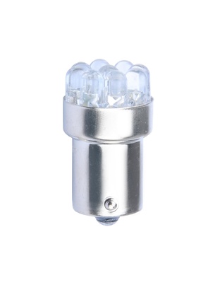 R10W 12V BA15s LED 9xFlux 5mm ΜΟΝΟΠΟΛΙΚΟ ΚΙΤΡΙΝΟ M-TECH - 1 ΤΕΜ.