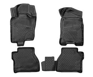 ΠΑΤΑΚΙΑ ΣΕ ΣΚΑΦΗ TPE ΛΑΣΤΙΧΟ ΓΙΑ NISSAN NAVARA D23 2015+  ΣΕ ΜΑΥΡΟ ΧΡΩΜΑ NOVLINE - 4 ΤΕΜ.