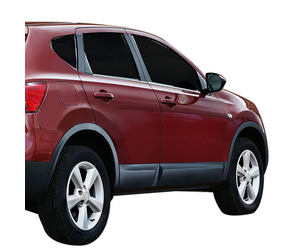 TRIM  ΠΑΡΑΘΥΡΩΝ ΑΥΤΟΚΟΛΛΗΤΑ ΧΡΩΜΙΟΥ ΓΙΑ NISSAN QASHQAI 5D 2007-2010 4ΤΕΜ.