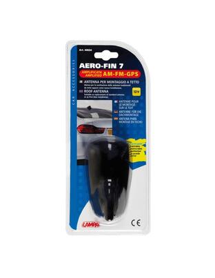 ΚΕΡΑΙΑ ΚΑΡΧΑΡΙΑΣ AERO-FIN 7 12V ΜΑΥΡΗ AM/FM/GPS ΜΕ ΕΝΙΣΧΥΤΗ ΣΗΜΑΤΟΣ 68x116x66mm