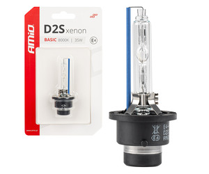 Amio - ΑΝΤΑΛΛΑΚΤΙΚΗ ΛΑΜΠΑ ΧΕΝΟΝ BASIC D2S 12V 8.000k 35W BLISTER CARD - 1 ΤΕΜ. (03862/AM)