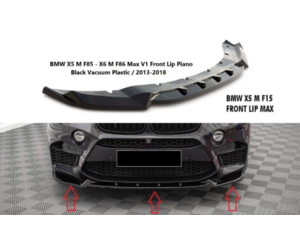 Lip spoiler μαύρο πλαστικό γυαλιστερό - Bmw X5 F15 / 2013-2018