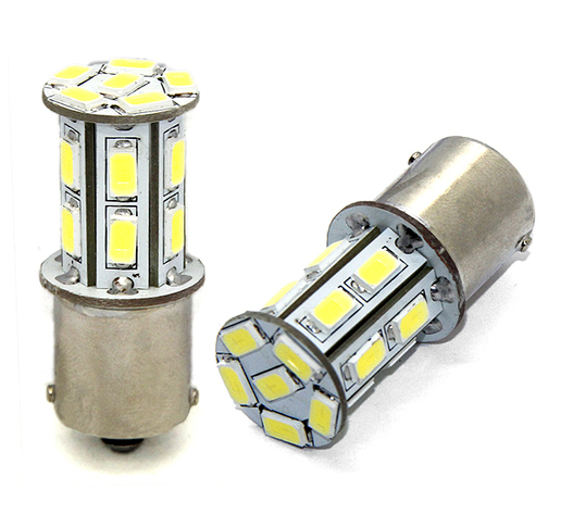 P21W 12V BA15s LED 18xSMD5630 PREMIUM ΛΕΥΚΟ (ΜΟΝΟΠΟΛΙΚΟ) 1ΤΕΜ.