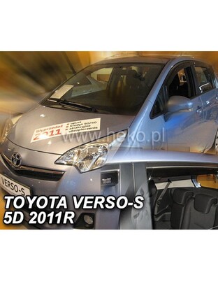 ΑΝΕΜΟΘΡΑΥΣΤΕΣ ΓΙΑ TOYOTA VERSO S 5D 2011+ ΣΕΤ ΑΥΤΟΚΙΝΗΤΟΥ ΑΠΟ ΕΥΚΑΜΠΤΟ ΦΙΜΕ ΠΛΑΣΤΙΚΟ HEKO - 4 ΤΕΜ.