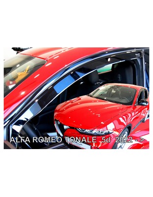 ΑΝΕΜΟΘΡΑΥΣΤΕΣ ΓΙΑ ALFA ROMEO TONALE 5D 2020-  ΖΕΥΓΑΡΙ ΑΠΟ ΕΥΚΑΜΠΤΟ ΦΙΜΕ ΠΛΑΣΤΙΚΟ HEKO - 2 ΤΕΜ.