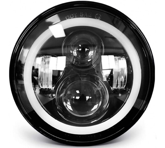 ΠΡΟΒΟΛΕΑΣ CANBUS 5.5'' ΜΕ ΒΥΣΜΑ Η4 ΚΑΙ ANGEL EYES 7660