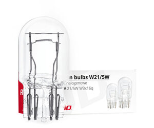 Amio - W21/5W (T20) 12V 21/5W W3x16q (ΚΑΡΦΩΤΟ ΑΚΑΛΥΚΟ) ΑΛΟΓΟΝΟΥ - 10 ΤΕΜ. (02552/AM)