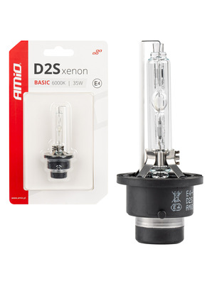 Amio - ΑΝΤΑΛΛΑΚΤΙΚΗ ΛΑΜΠΑ ΧΕΝΟΝ BASIC D2S 12V 6.000k 35W BLISTER CARD - 1 ΤΕΜ. (03861/AM)