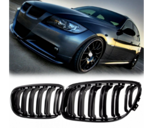 Μάσκες καρδιές μαύρο γυαλιστερό M4 Look - Bmw E90 / 2008-2011 facelift