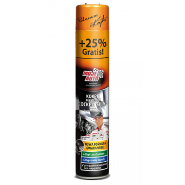 Amtra γυαλιστικό ταμπλό σε σπρέι με άρωμα BLACK 750ml