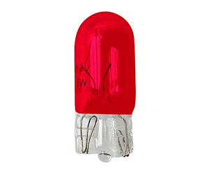 ΛΑΜΠΑΚΙΑ 12V/WB5W 5W W2.1x9.5d ΚΟΚΚΙΝΑ