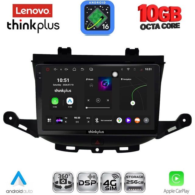 LENOVO LTM 11483_CPA (9inc) MULTIMEDIA TABLET for OPEL ASTRA K mod. 2015-2022